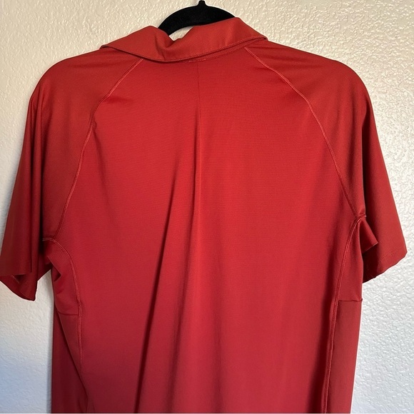 Lululemon Polo Shirt Mens Rust Stretch Golf Tennis Preppy Performance Casual - Picture 7 of 11